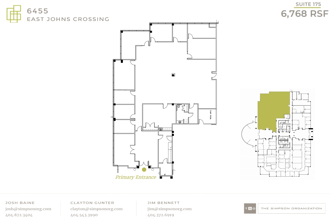 6455 E Johns Xing, Johns Creek, GA en alquiler Plano de la planta- Imagen 1 de 1