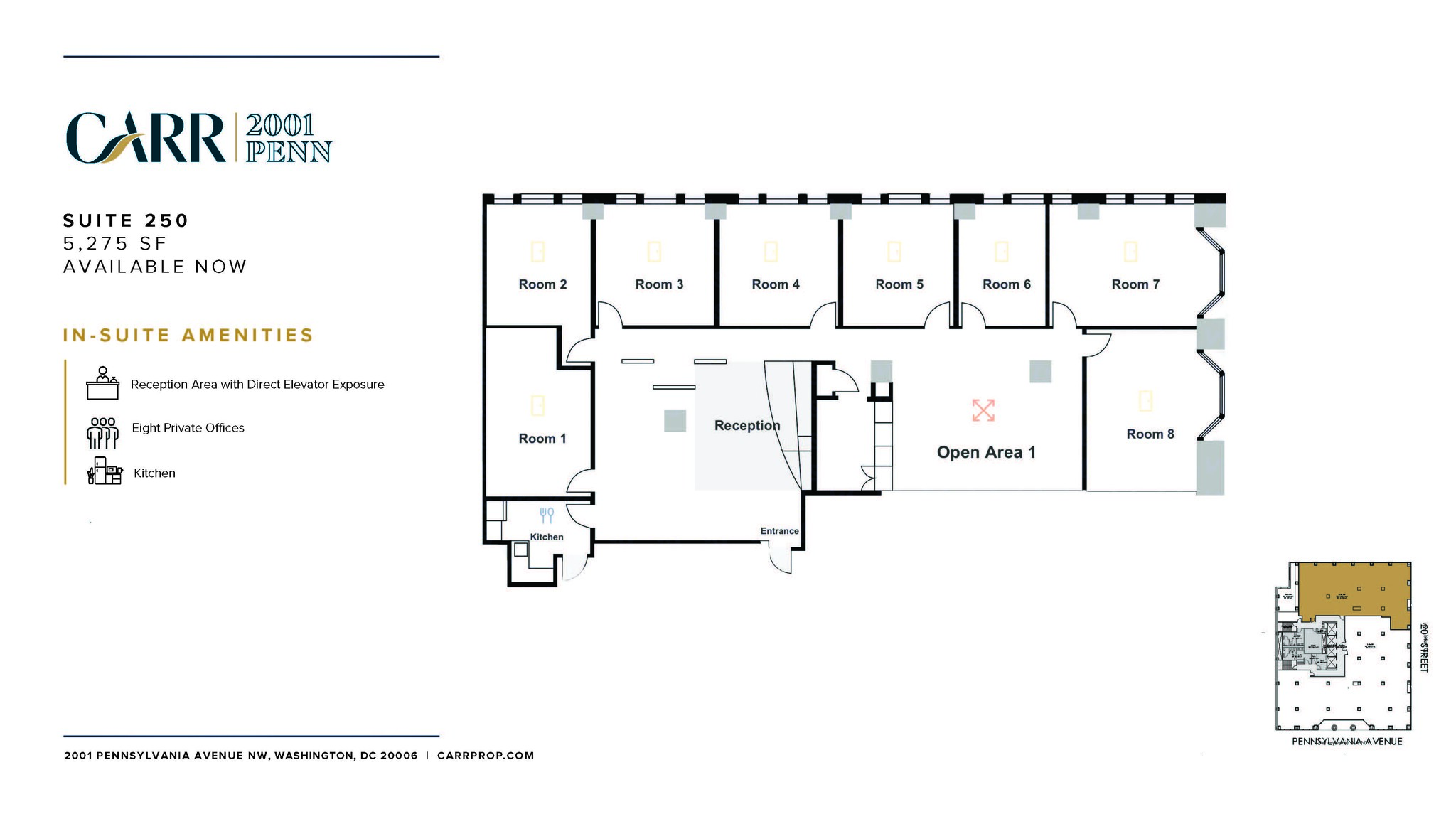 2001 Pennsylvania Ave NW, Washington, DC en alquiler Plano de la planta- Imagen 1 de 1