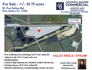 Más detalles para 10907 Port Arthur Road, Beaumont, TX - Terrenos en venta