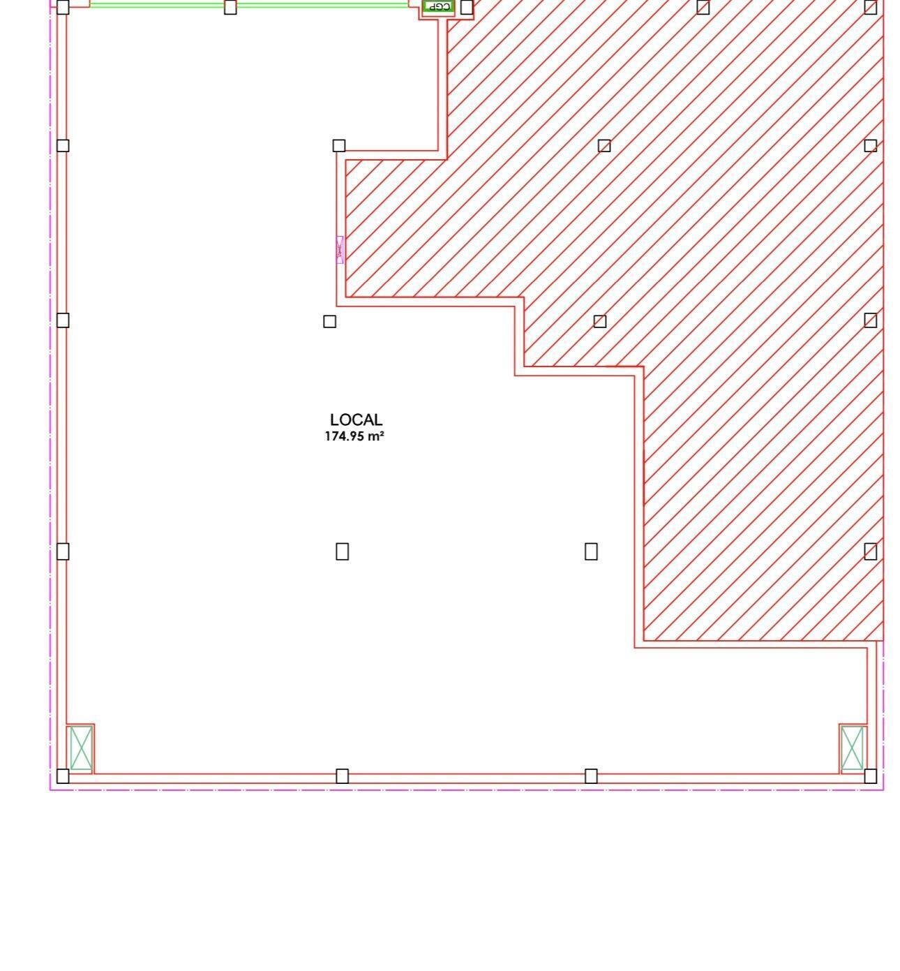 Local en Cieza en alquiler Plano de la planta- Imagen 1 de 2