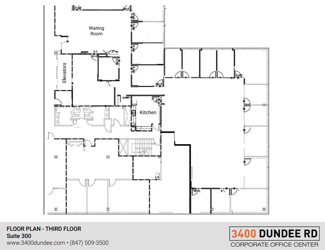 3400 Dundee Rd, Northbrook, IL en alquiler Plano de la planta- Imagen 1 de 2