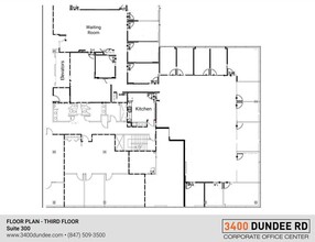 3400 Dundee Rd, Northbrook, IL en alquiler Plano de la planta- Imagen 1 de 2