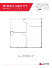 10700 Richmond Ave, Houston, TX en alquiler Plano de la planta- Imagen 1 de 1