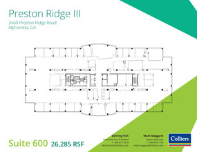 3460 Preston Ridge Rd, Alpharetta, GA en alquiler Plano de la planta- Imagen 1 de 1