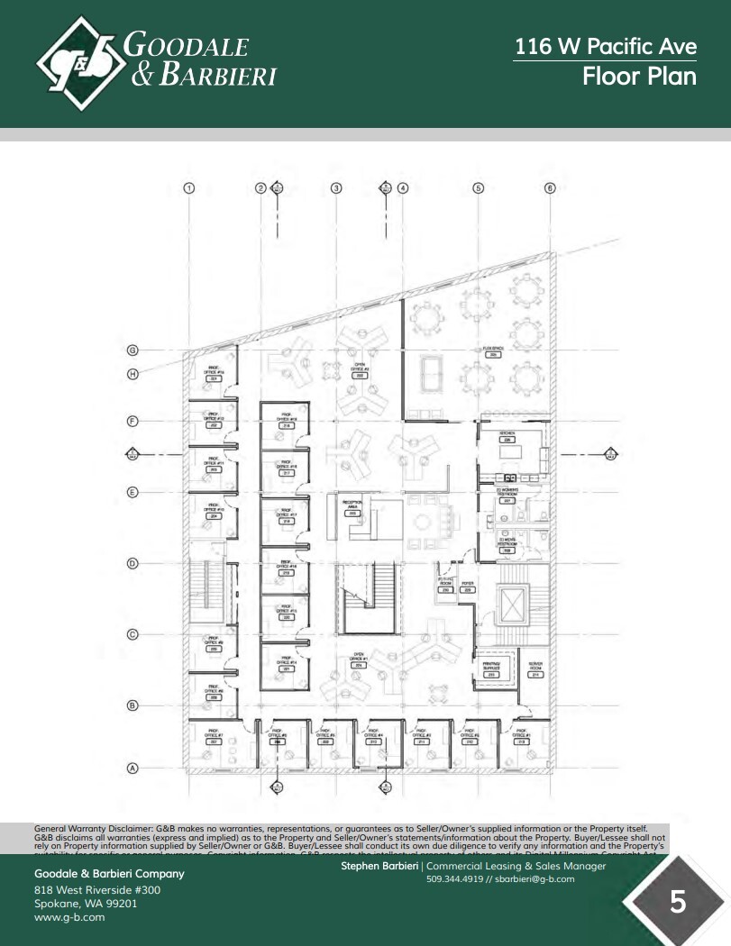 116 W Pacific Ave, Spokane, WA en alquiler Plano de la planta- Imagen 1 de 1