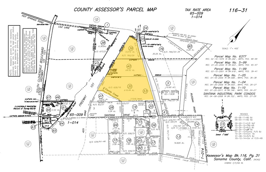 208, 250, 347 Lile Ln, Cloverdale, CA en venta - Plano de solar - Imagen 1 de 1