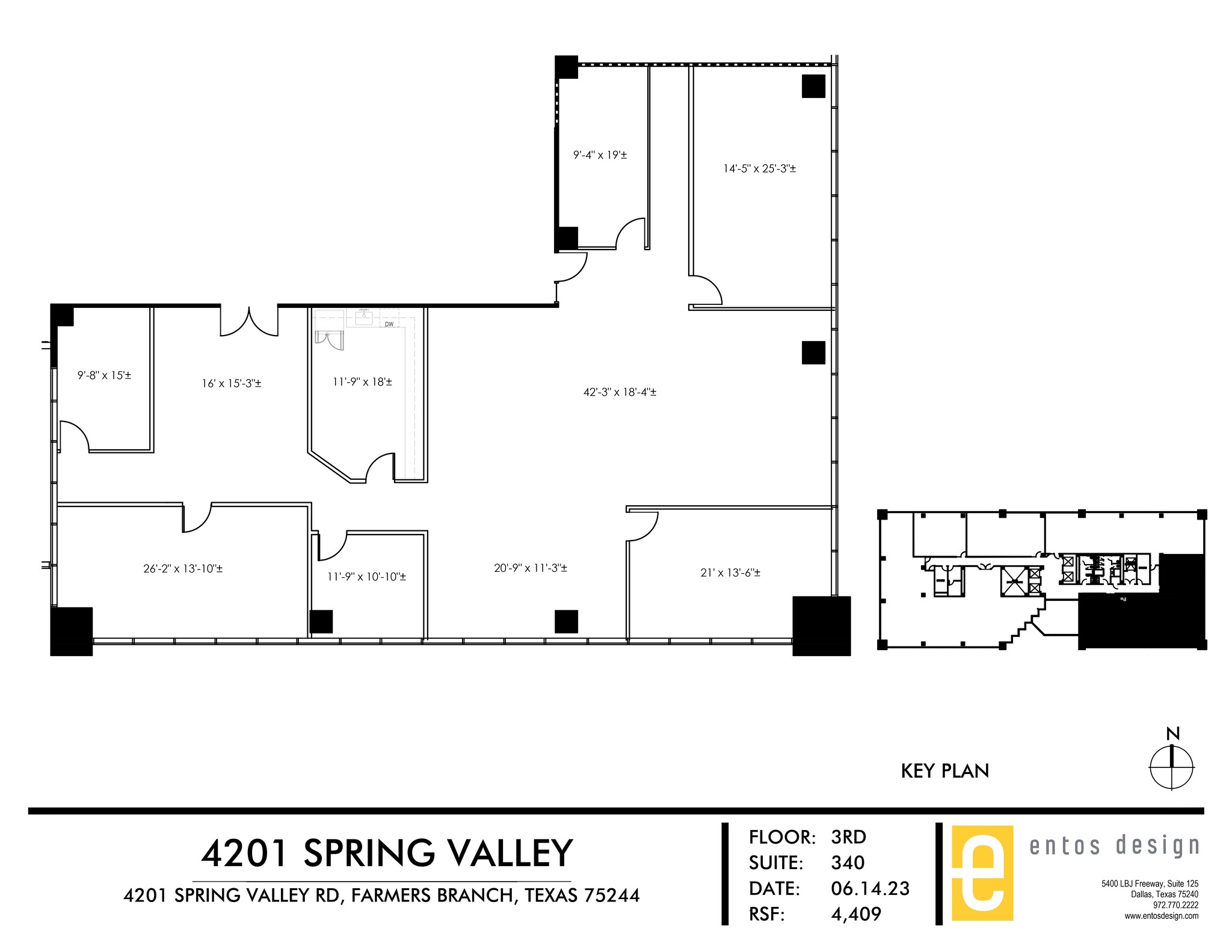 4201 Spring Valley Rd, Dallas, TX en alquiler Plano del sitio- Imagen 1 de 1