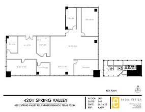 4201 Spring Valley Rd, Dallas, TX en alquiler Plano del sitio- Imagen 1 de 1