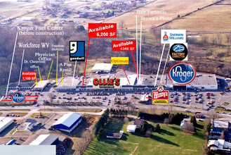 252 Red Oaks Shopping Ctr, Lewisburg, WV en alquiler Vista aérea- Imagen 2 de 2