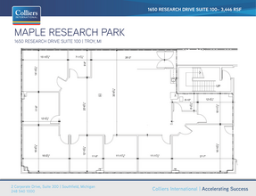 1650-1875 Research Dr, Troy, MI en alquiler Plano de la planta- Imagen 1 de 1