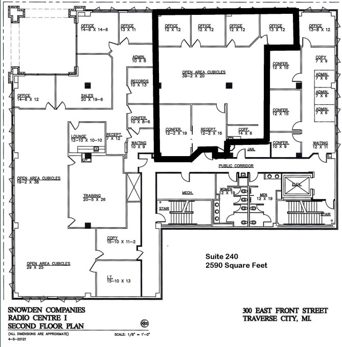 300 E Front St, Traverse City, MI en alquiler Plano de la planta- Imagen 1 de 1