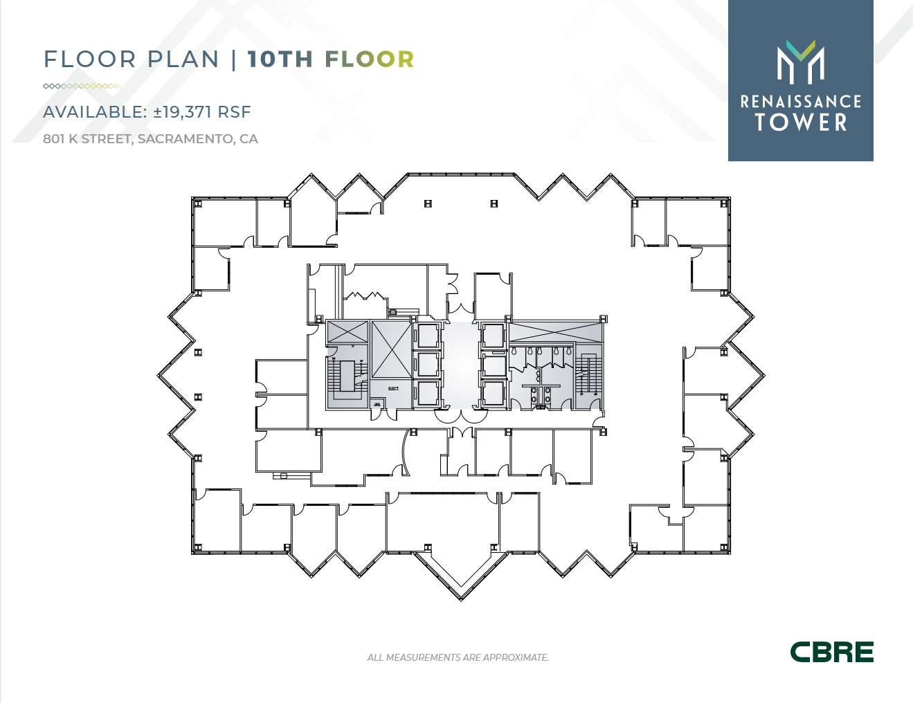 801 K St, Sacramento, CA en alquiler Plano de la planta- Imagen 1 de 1