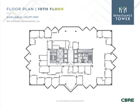 801 K St, Sacramento, CA en alquiler Plano de la planta- Imagen 1 de 1