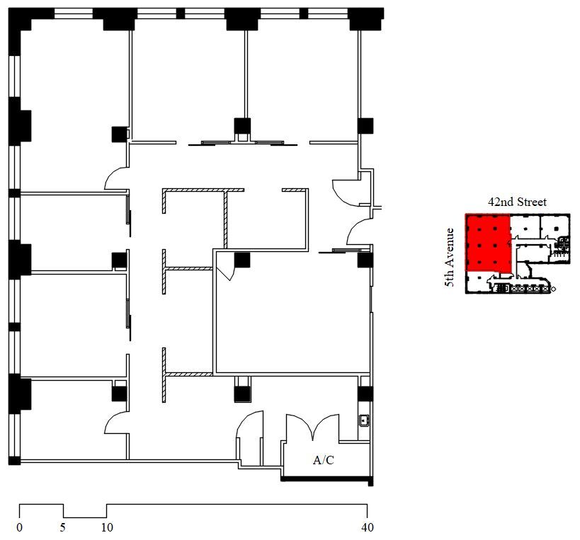 501 Fifth Ave, New York, NY en alquiler Plano de la planta- Imagen 1 de 1