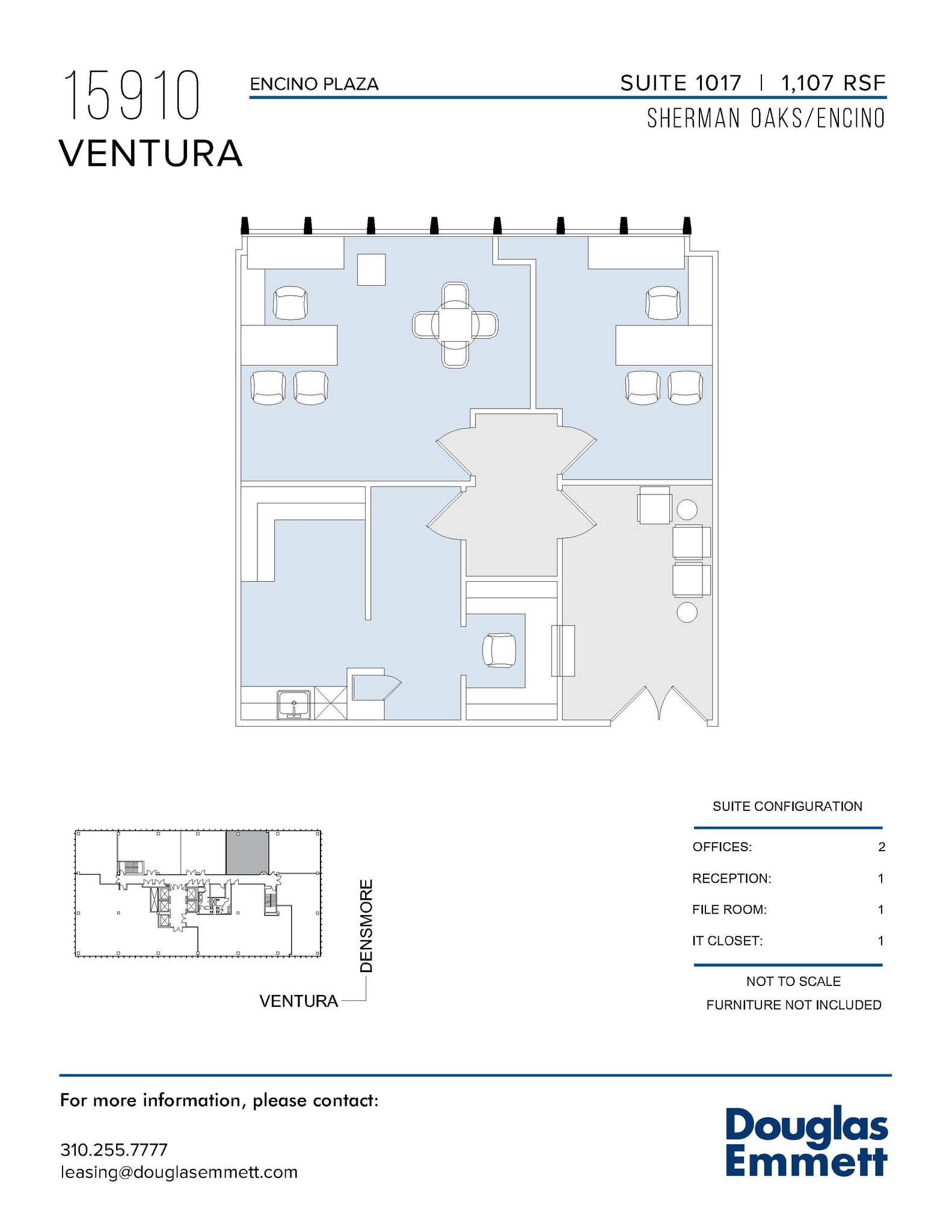 15910 Ventura Blvd, Encino, CA en alquiler Plano de la planta- Imagen 1 de 1