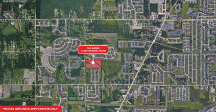 24279 Arsenal Rd, Brownstown, MI - VISTA AÉREA  vista de mapa