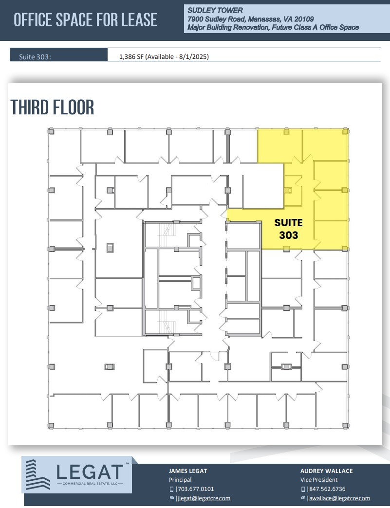 7900 Sudley Rd, Manassas, VA en alquiler Plano de la planta- Imagen 1 de 1