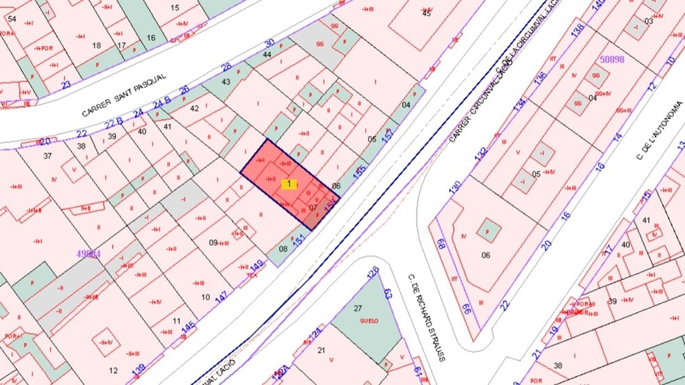 Carrer de la Circumval.Lació, 155, Santa Coloma de Gramenet, Barcelona en venta - Plano del sitio - Imagen 3 de 3