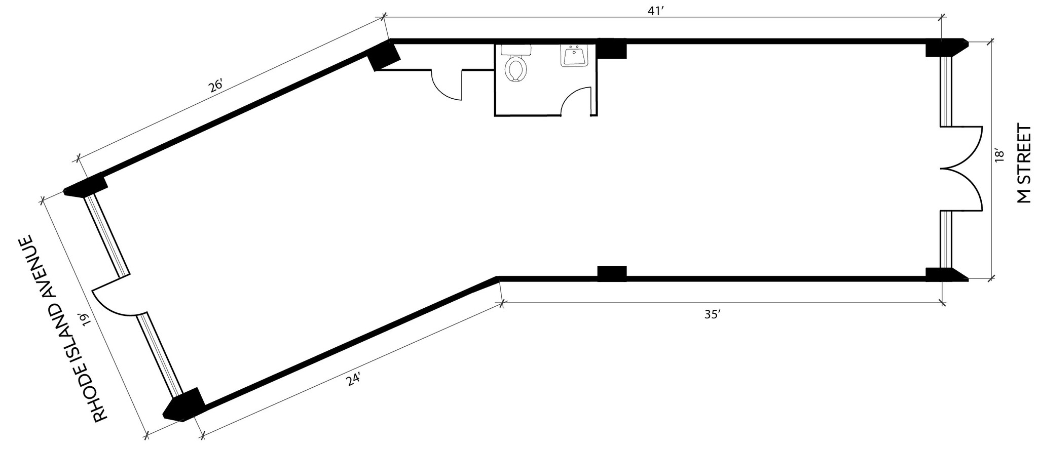 1730 Rhode Island Ave NW, Washington, DC en alquiler Plano de la planta- Imagen 1 de 1