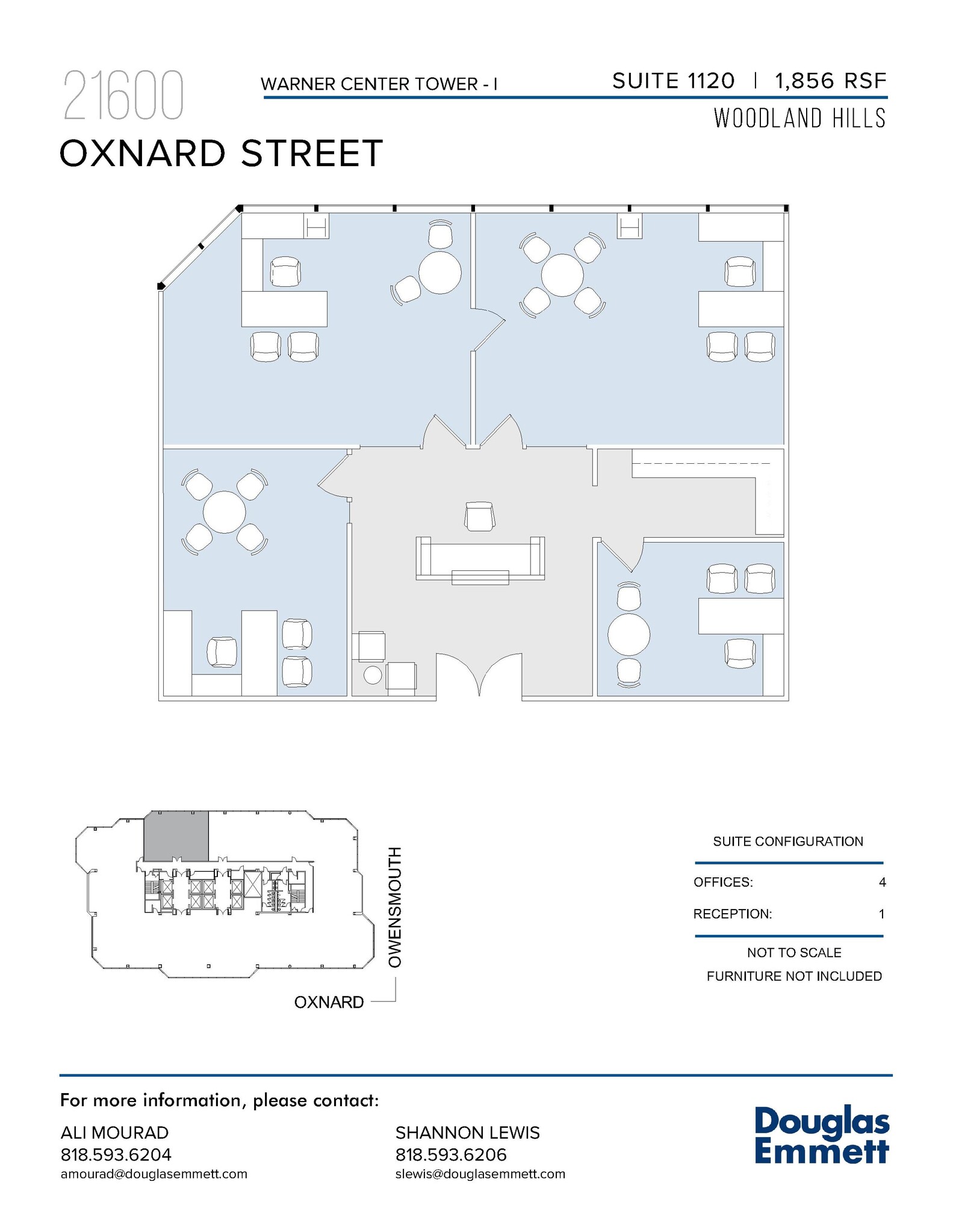 21600 Oxnard St, Woodland Hills, CA en alquiler Plano de la planta- Imagen 1 de 1