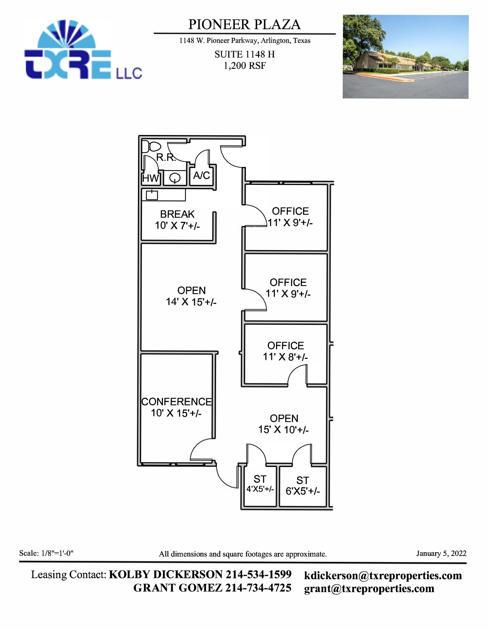 1114 W Pioneer Pkwy, Arlington, TX en alquiler Plano de la planta- Imagen 1 de 1