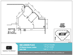 255 Queens Ave, London, ON en alquiler Plano de la planta- Imagen 1 de 1