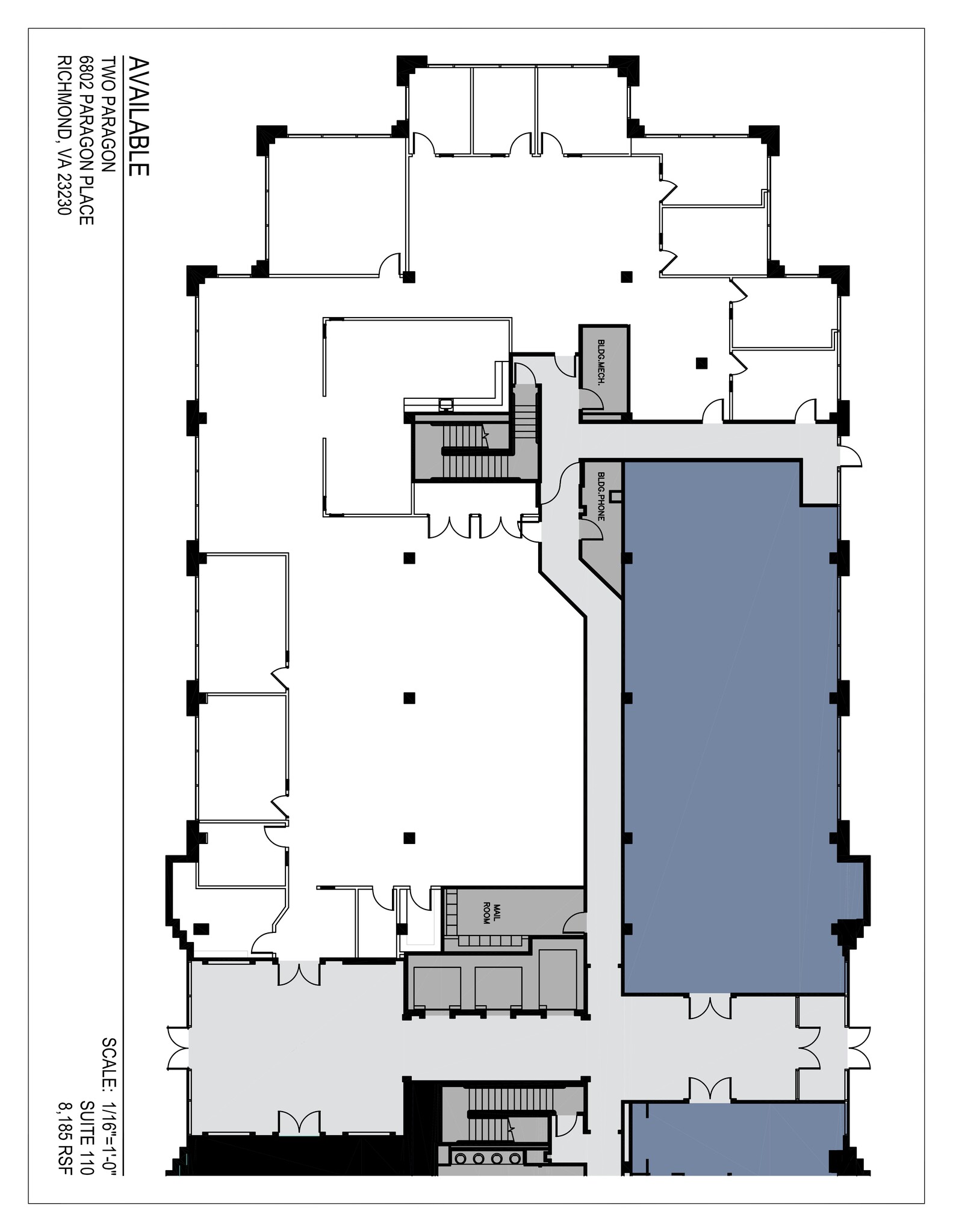 6802 Paragon Pl, Richmond, VA en alquiler Plano del sitio- Imagen 1 de 1