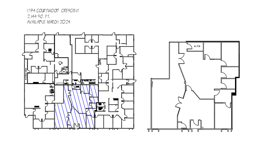 1790-1798 Courtwood Cres, Ottawa, ON en alquiler Plano de la planta- Imagen 1 de 8