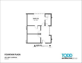 4815-4821 S Sheridan Rd, Tulsa, OK en alquiler Plano de la planta- Imagen 1 de 2