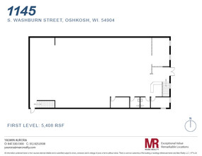 1145 S Washburn St, Oshkosh, WI en venta Plano de la planta- Imagen 1 de 3