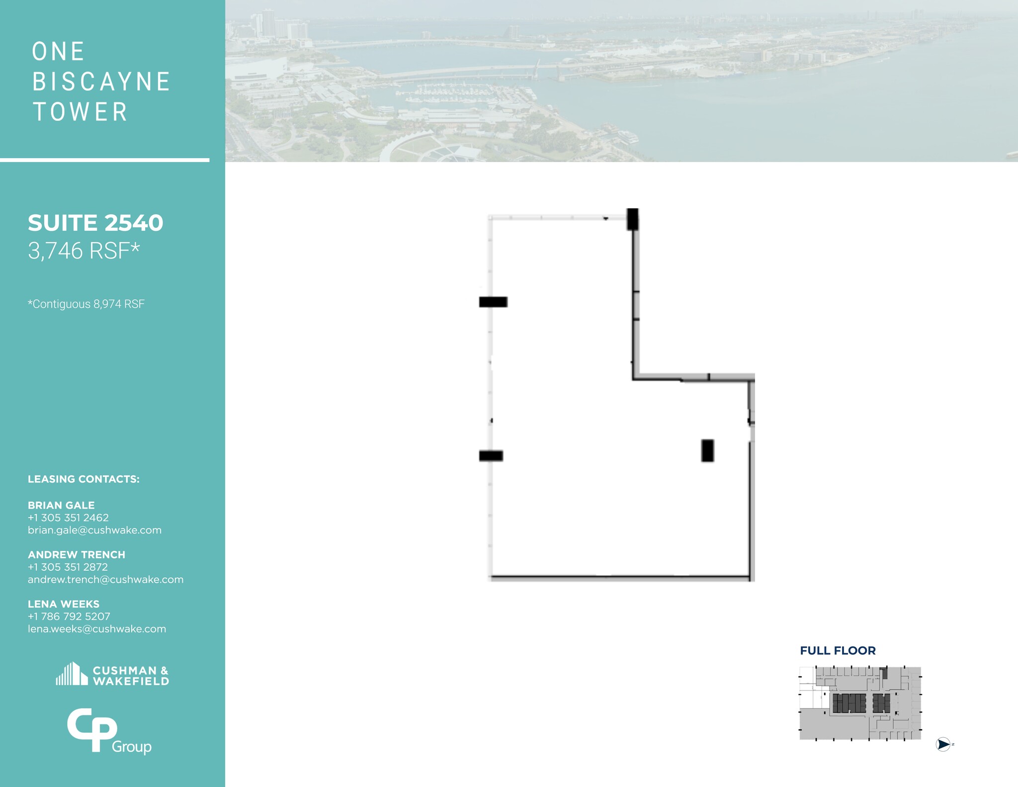 2 S Biscayne Blvd, Miami, FL en alquiler Plano del sitio- Imagen 1 de 1