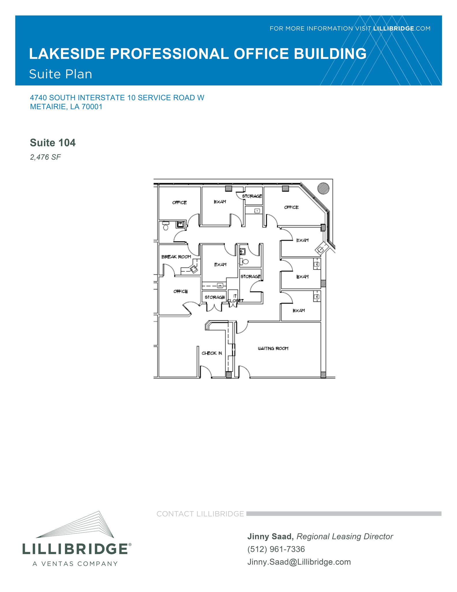 4720 S I-10 Service Rd W, Metairie, LA en alquiler Plano del sitio- Imagen 1 de 1