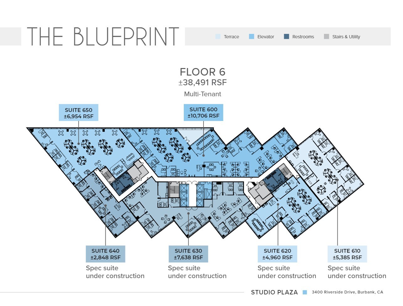 3400 W Riverside Dr, Burbank, CA en alquiler Plano de la planta- Imagen 1 de 1