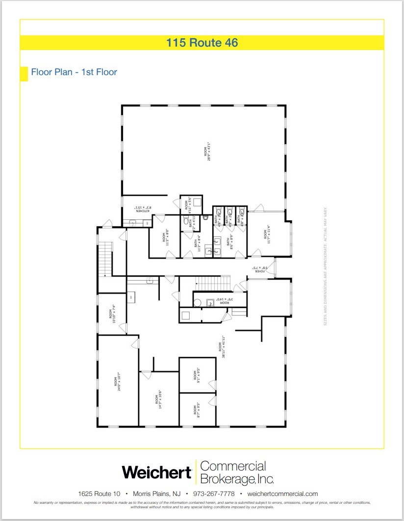 115 US Highway 46, Mountain Lakes, NJ en alquiler Plano de la planta- Imagen 1 de 1