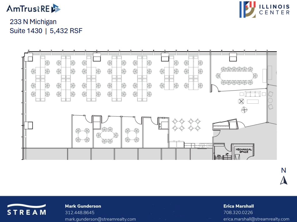 233 N Michigan Ave, Chicago, IL en alquiler Plano de la planta- Imagen 1 de 1