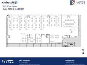 233 N Michigan Ave, Chicago, IL en alquiler Plano de la planta- Imagen 1 de 1