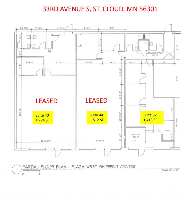 40-88 33rd Ave S, Saint Cloud, MN en alquiler Plano de la planta- Imagen 1 de 1