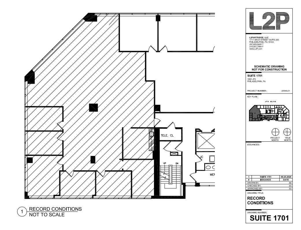 1880 John F Kennedy Blvd, Philadelphia, PA en alquiler Plano de la planta- Imagen 1 de 1