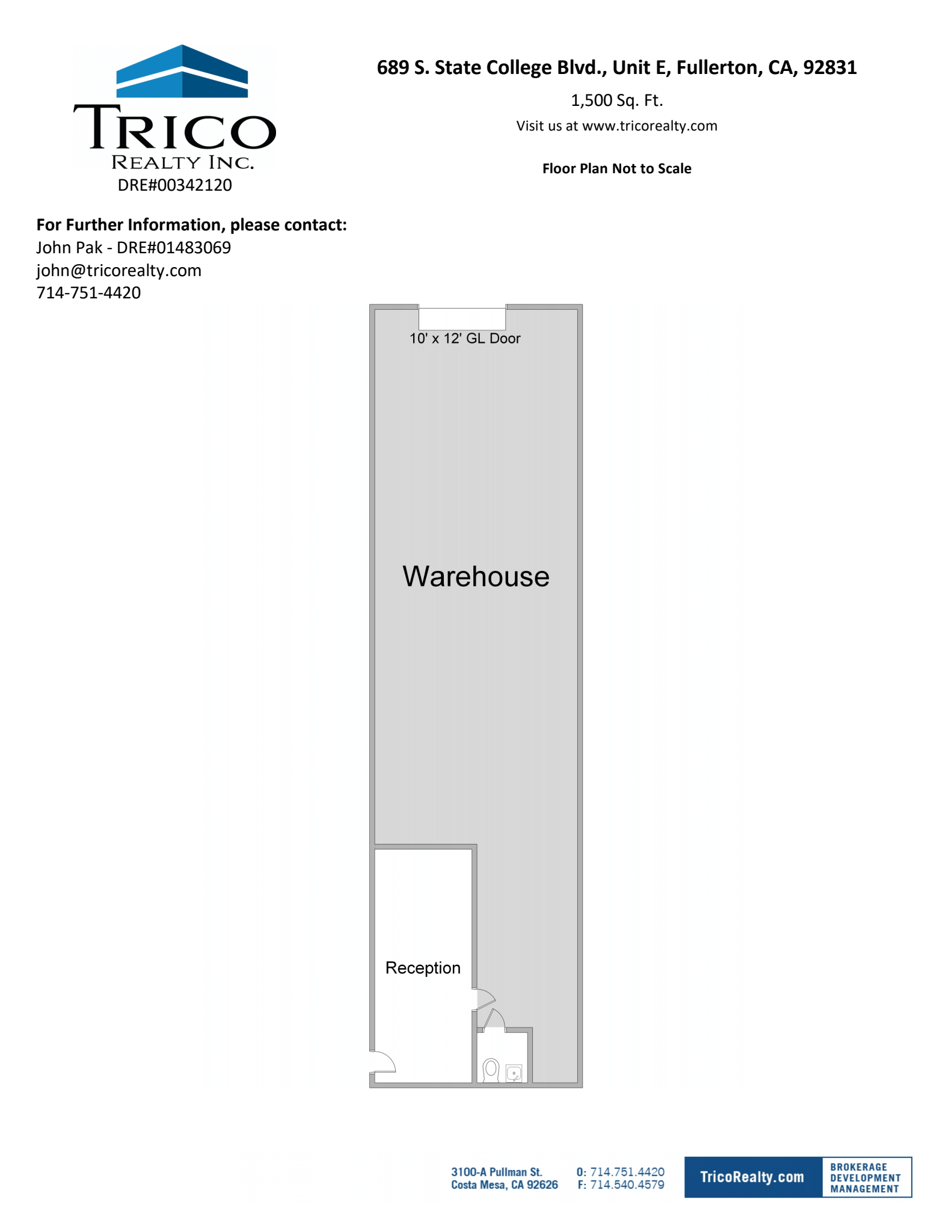 667-759 S State College Blvd, Fullerton, CA en alquiler Plano de la planta- Imagen 1 de 1