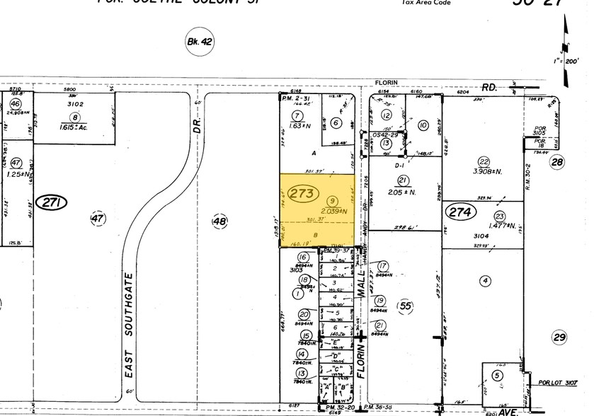 7206-7226 Florin Mall Dr, Sacramento, CA en venta - Plano de solar - Imagen 1 de 6