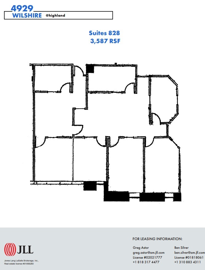 4929 Wilshire Blvd, Los Angeles, CA en alquiler Plano de la planta- Imagen 1 de 1