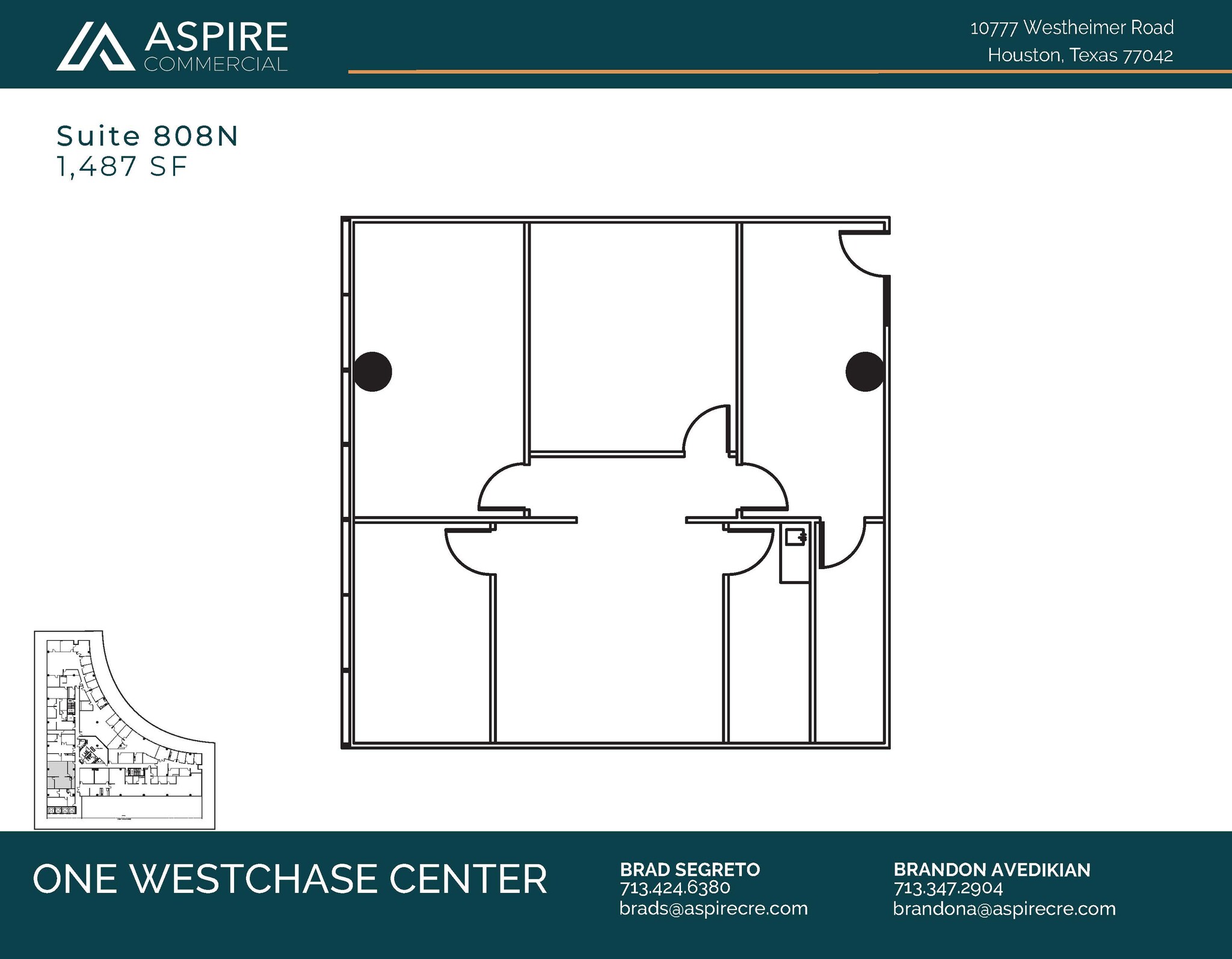 10777 Westheimer Rd, Houston, TX en alquiler Plano de la planta- Imagen 1 de 1