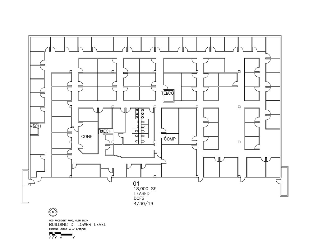 800 Roosevelt Rd, Glen Ellyn, IL en alquiler Plano de la planta- Imagen 1 de 3