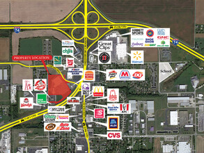 1809-1929 N Greensburg Xing, Greensburg, IN - VISTA AÉREA  vista de mapa - Image1