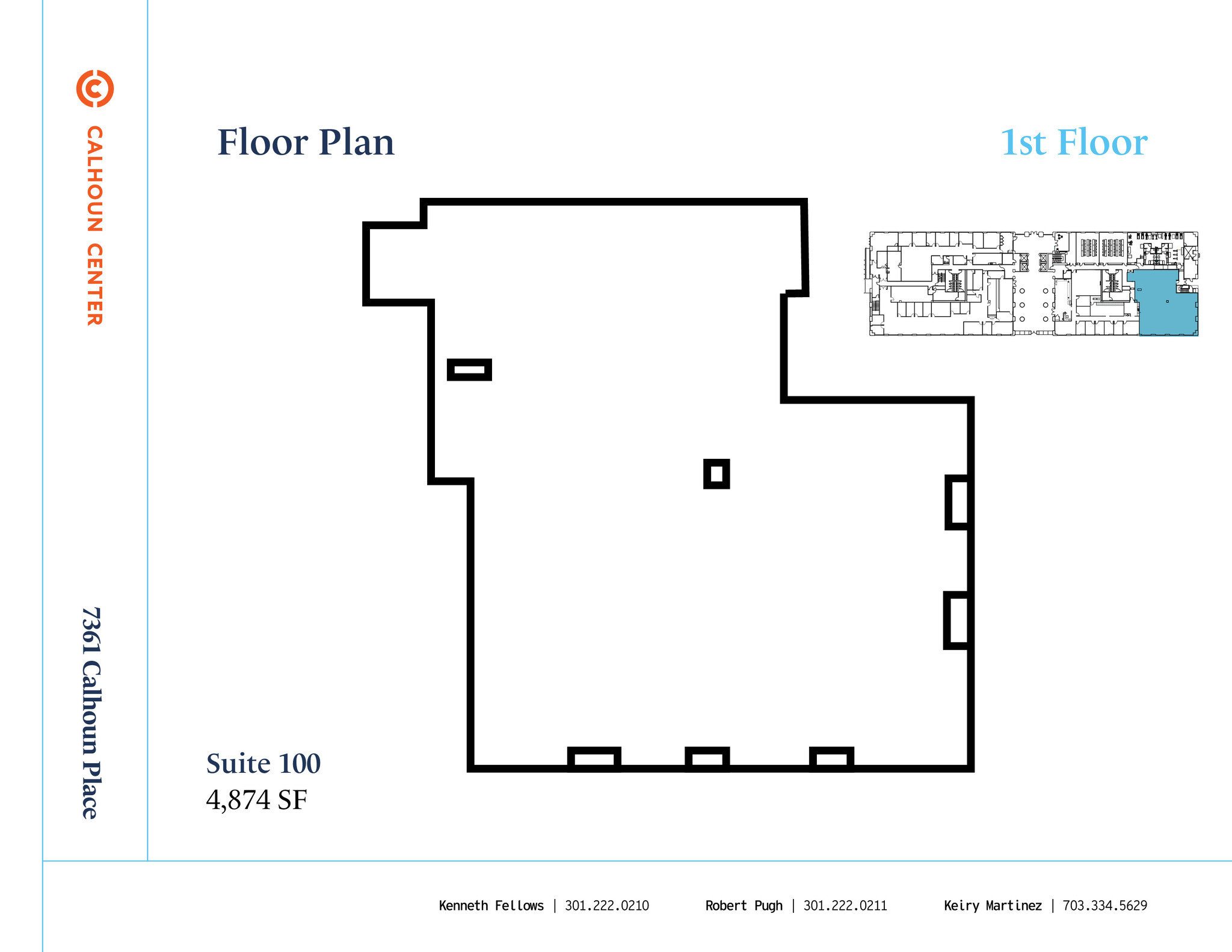 7361 Calhoun Pl, Rockville, MD en alquiler Plano de planta tipo- Imagen 1 de 1