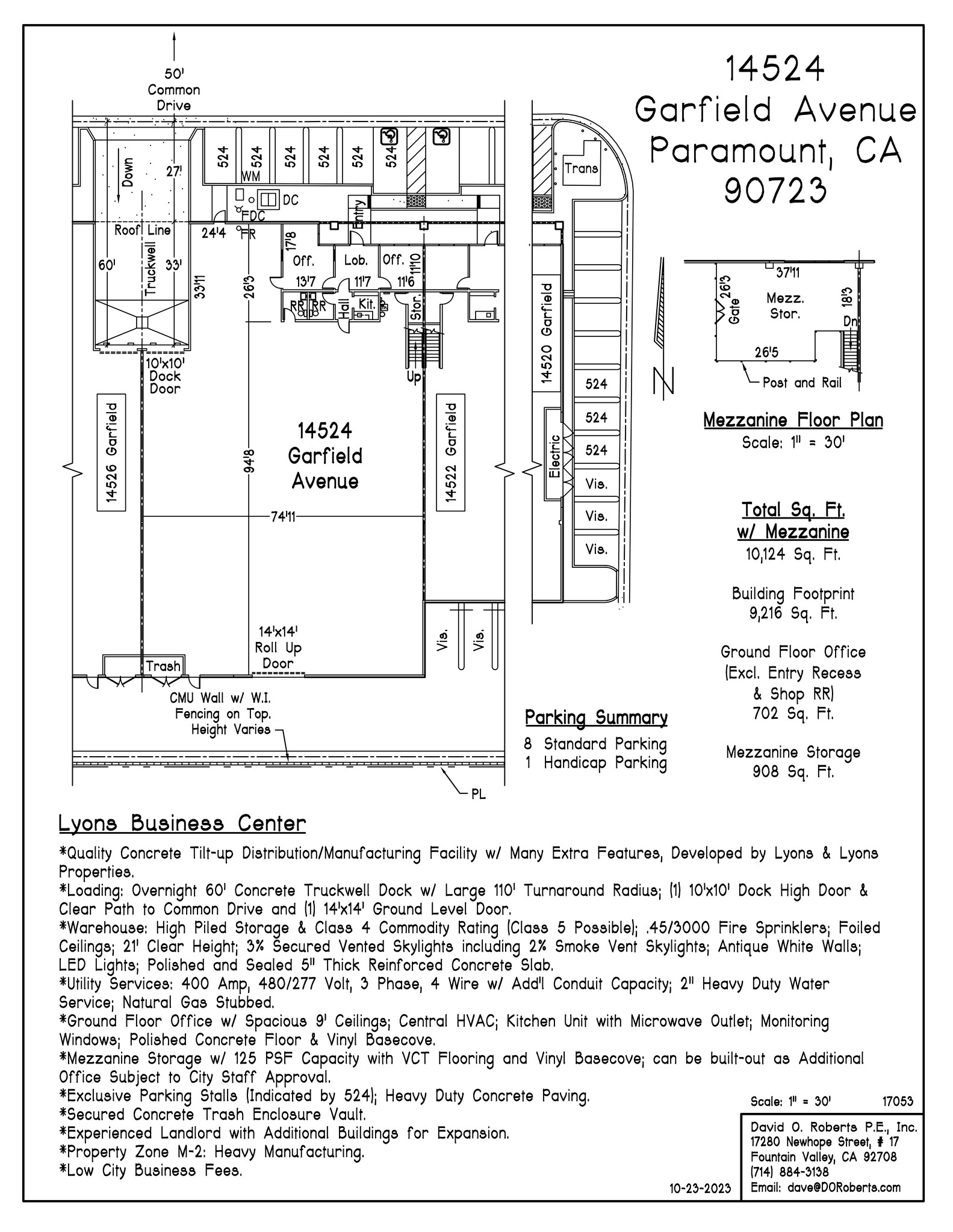 14512-14518 Garfield Ave, Paramount, CA en alquiler Plano del sitio- Imagen 1 de 1