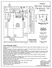 14512-14518 Garfield Ave, Paramount, CA en alquiler Plano del sitio- Imagen 1 de 1