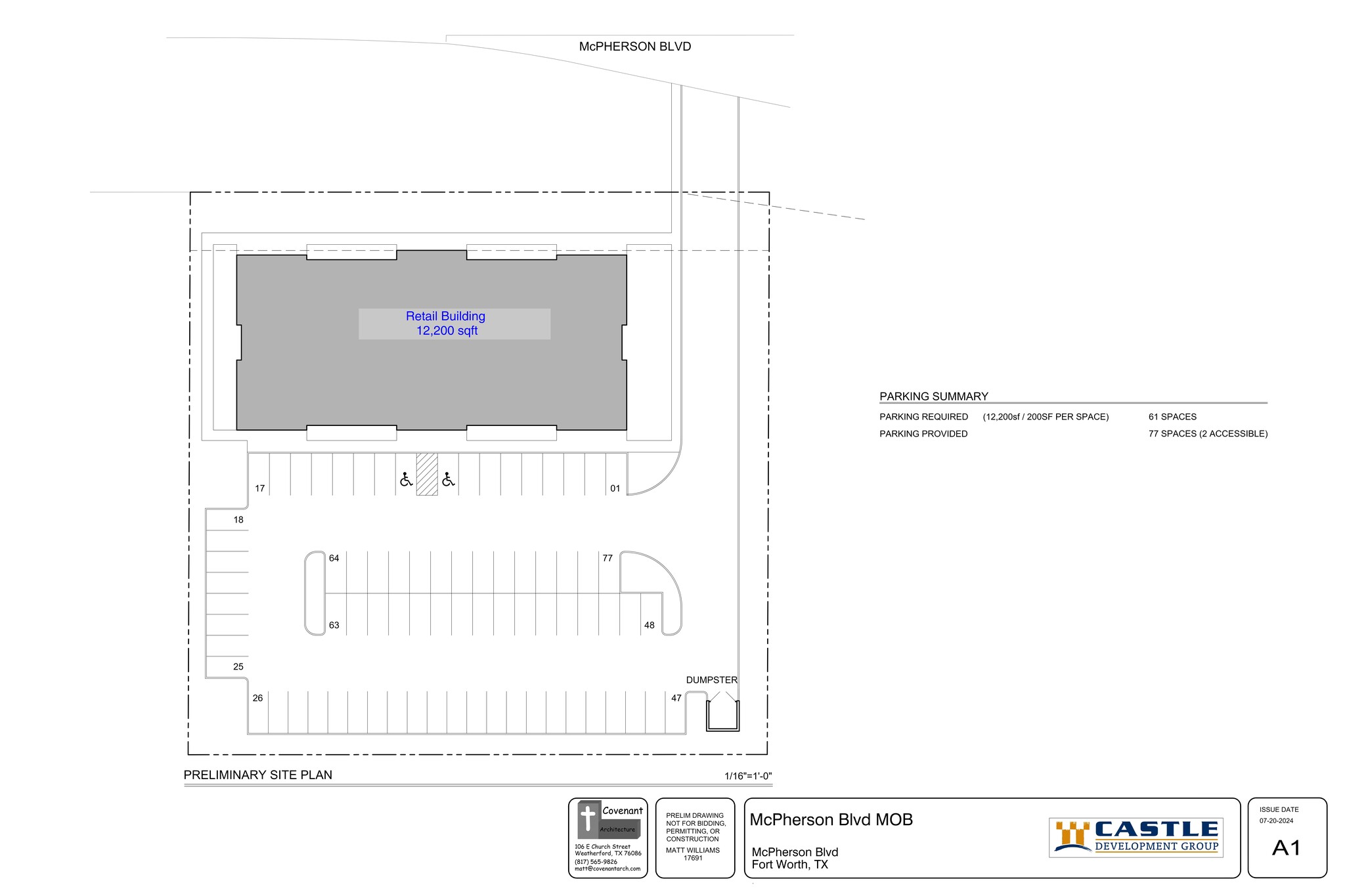 SWQ McPherson Blvd, Fort Worth, TX en alquiler Plano del sitio- Imagen 1 de 3