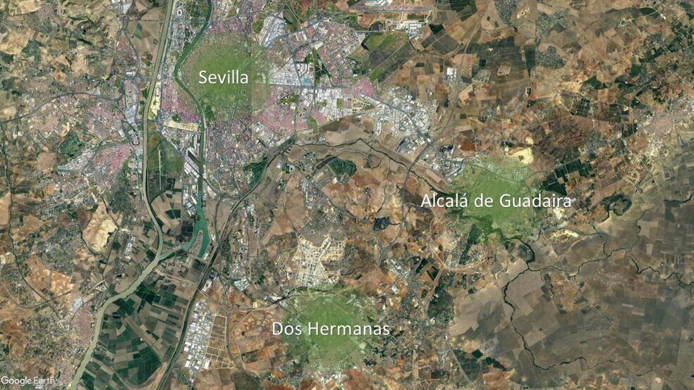 Terreno en Alcalá de Guadaíra, Sevilla en venta - Vista aérea - Imagen 3 de 3