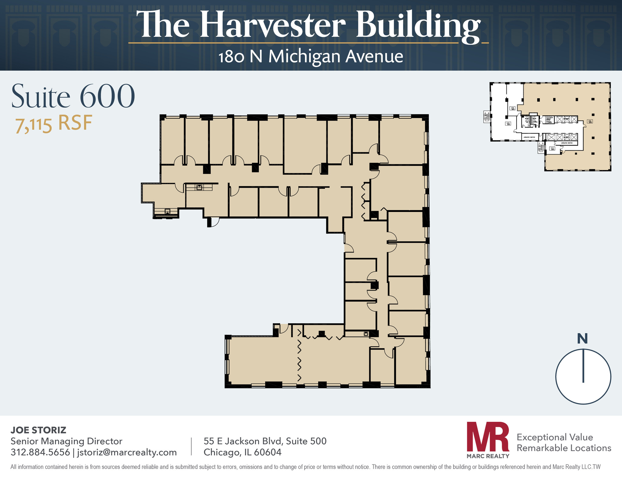 180 N Michigan Ave, Chicago, IL en alquiler Plano de la planta- Imagen 1 de 17